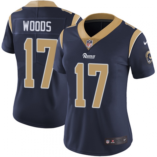 Nike Rams #17 Robert Woods Navy Blue Team Color Womens Stitched NFL Vapor Untouchable Limited Jersey Nike Rams #17 Robert Woods Navy Blue Team Color Womens Stitched NFL Vapor Untouchable Limited Jersey