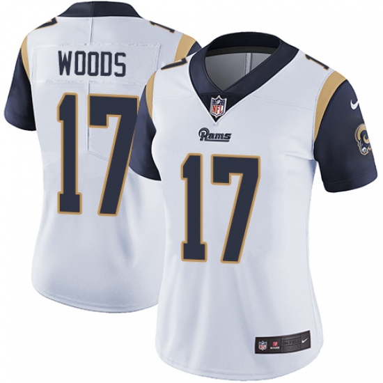 Nike Rams #17 Robert Woods White Womens Stitched NFL Vapor Untouchable Limited Jersey Nike Rams #17 Robert Woods White Womens Stitched NFL Vapor Untouchable Limited Jersey
