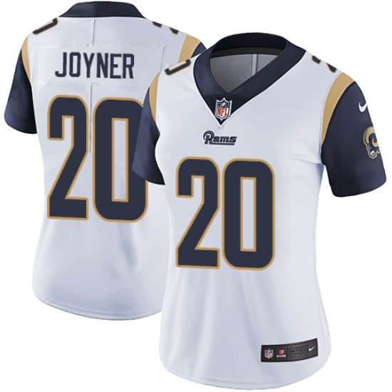 Nike Rams #20 Lamarcus Joyner White Womens Stitched NFL Vapor Untouchable Limited Jersey Nike Rams #20 Lamarcus Joyner White Womens Stitched NFL Vapor Untouchable Limited Jersey
