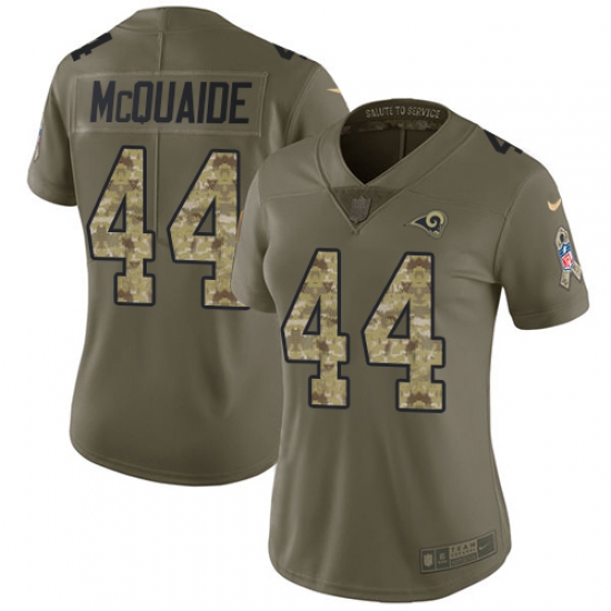 Nike Rams #44 Jacob McQuaide Olive Camo Womens Stitched NFL Limited 2017 Salute to Service Jersey Nike Rams #44 Jacob McQuaide Olive Camo Womens Stitched NFL Limited 2017 Salute to Service Jersey
