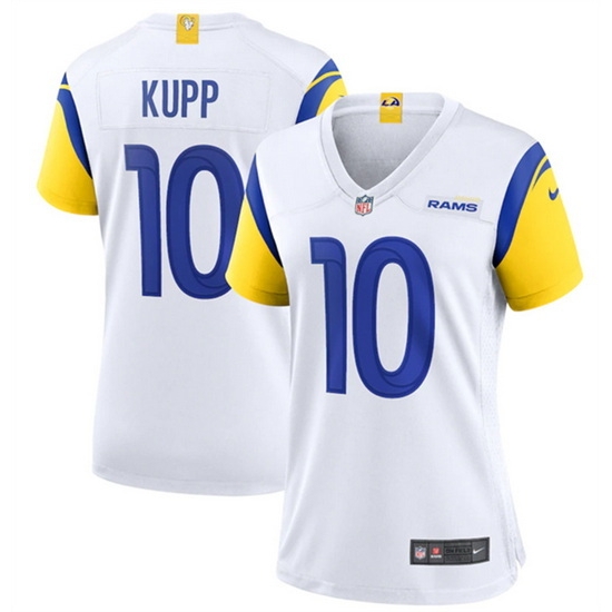 Women Los Angeles Rams 10 Cooper Kupp White Vapor Untouchable Limited Stitched Jersey Women Los Angeles Rams 10 Cooper Kupp White Vapor Untouchable Limited Stitched Jersey