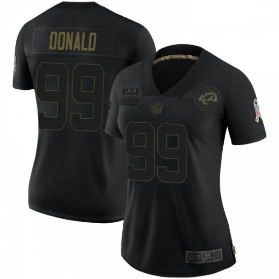 Women Los Angeles Rams Aaron Donald Black 2020 Salute To Service Jersey Women Los Angeles Rams Aaron Donald Black 2020 Salute To Service Jersey