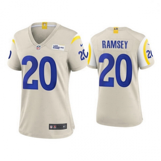 Women Los Angeles Rams Jalen Ramsey 2020 Vapor Limited Jersey White Women Los Angeles Rams Jalen Ramsey 2020 Vapor Limited Jersey White