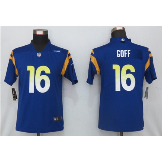 Women Nike Los Angeles Rams 16 Jared Goff Royal 2020 New Vapor Untouchable Limited Jersey Women Nike Los Angeles Rams 16 Jared Goff Royal 2020 New Vapor Untouchable Limited Jersey