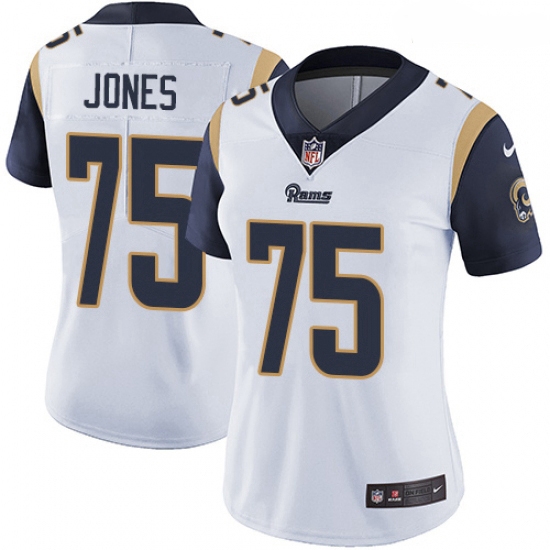 Women Nike Los Angeles Rams #75 Deacon Jones Elite White NFL Jersey Women Nike Los Angeles Rams #75 Deacon Jones Elite White NFL Jersey