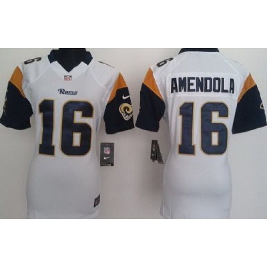 Women Nike St. Louis Rams 16 Danny Amendola White Nike NFL Jersey Women Nike St. Louis Rams 16 Danny Amendola White Nike NFL Jersey