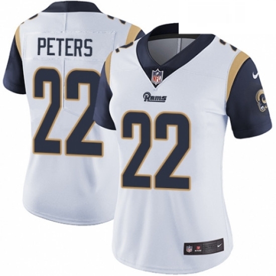 Womens Nike Los Angeles Rams 22 Marcus Peters White Vapor Untouchable Elite Player NFL Jersey Womens Nike Los Angeles Rams 22 Marcus Peters White Vapor Untouchable Elite Player NFL Jersey