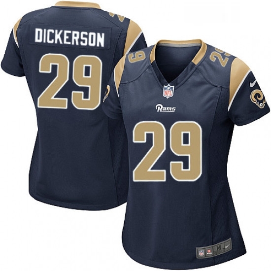 Womens Nike Los Angeles Rams 29 Eric Dickerson Game Navy Blue Team Color NFL Jersey Womens Nike Los Angeles Rams 29 Eric Dickerson Game Navy Blue Team Color NFL Jersey