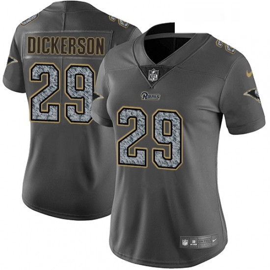 Womens Nike Los Angeles Rams 29 Eric Dickerson Gray Static Vapor Untouchable Limited NFL Jersey Womens Nike Los Angeles Rams 29 Eric Dickerson Gray Static Vapor Untouchable Limited NFL Jersey