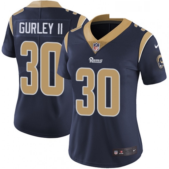 Womens Nike Los Angeles Rams 30 Todd Gurley Elite Navy Blue Team Color NFL Jersey Womens Nike Los Angeles Rams 30 Todd Gurley Elite Navy Blue Team Color NFL Jersey