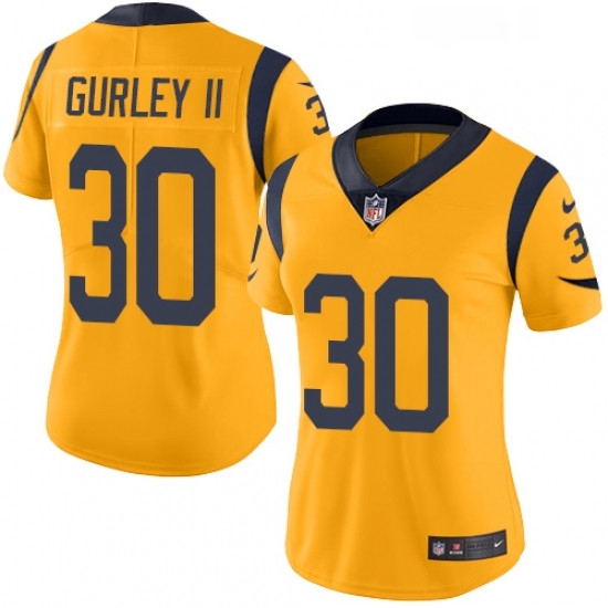 Womens Nike Los Angeles Rams 30 Todd Gurley Limited Gold Rush Vapor Untouchable NFL Jersey Womens Nike Los Angeles Rams 30 Todd Gurley Limited Gold Rush Vapor Untouchable NFL Jersey