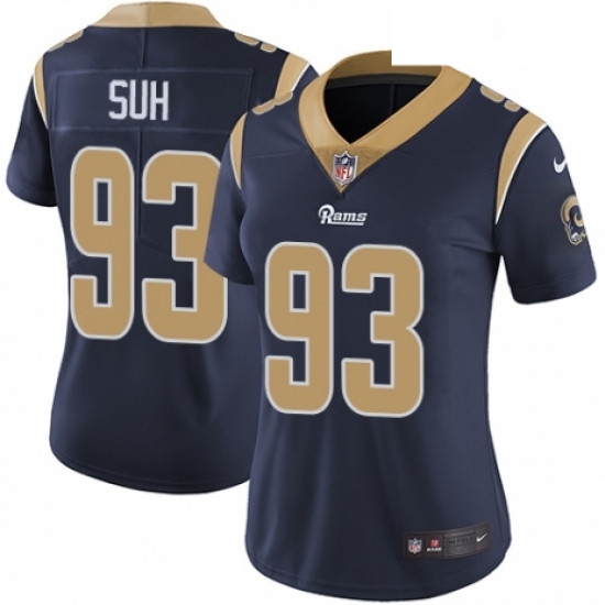 Womens Nike Los Angeles Rams 93 Ndamukong Suh Navy Blue Team Color Vapor Untouchable Elite Player NFL Jersey Womens Nike Los Angeles Rams 93 Ndamukong Suh Navy Blue Team Color Vapor Untouchable Elite Player NFL Jersey