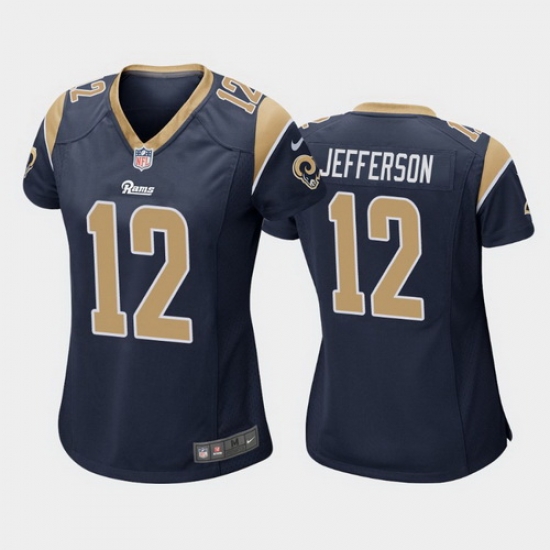 women van jefferson los angeles rams navy game jersey women van jefferson los angeles rams navy game jersey