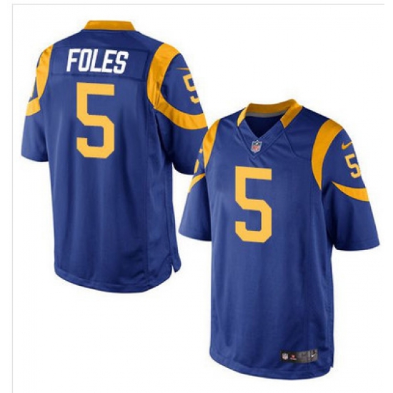 Nike Rams #5 Nick Foles Royal Blue Alternate Youth Stitched NFL Elite Jersey Nike Rams #5 Nick Foles Royal Blue Alternate Youth Stitched NFL Elite Jersey