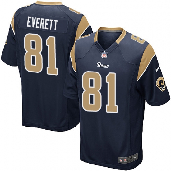 Nike Rams #81 Gerald Everett Navy Blue Team Color Youth Stitched NFL Elite Jersey Nike Rams #81 Gerald Everett Navy Blue Team Color Youth Stitched NFL Elite Jersey
