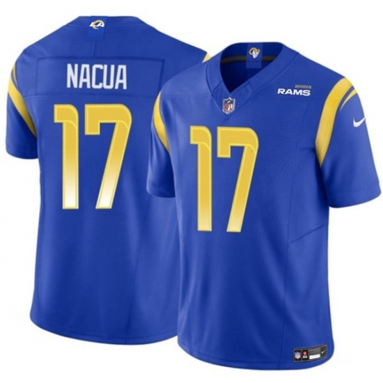 Youth Los Angeles Rams 17 Puka Nacua Blue 2023 F U S E Vapor Untouchable Limited Stitched Jersey Youth Los Angeles Rams 17 Puka Nacua Blue 2023 F U S E Vapor Untouchable Limited Stitched Jersey