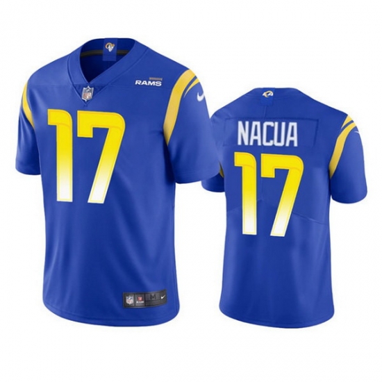 Youth Los Angeles Rams 17 Puka Nacua Blue Vapor Untouchable Limited Stitched Jersey Youth Los Angeles Rams 17 Puka Nacua Blue Vapor Untouchable Limited Stitched Jersey
