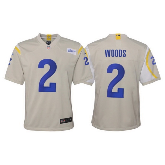 Youth Los Angeles Rams 2 Robert Woods Vapor Limited Bone Jersey Youth Los Angeles Rams 2 Robert Woods Vapor Limited Bone Jersey
