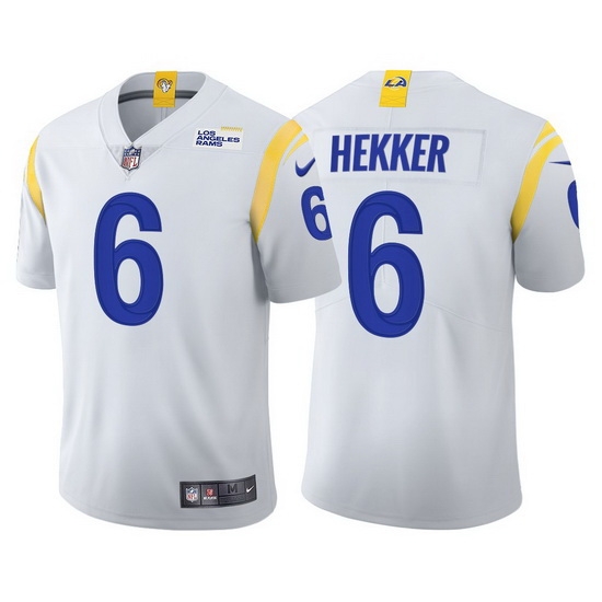 Youth Los Angeles Rams 6 Johnny Hekker Vapor Limited White Jersey Youth Los Angeles Rams 6 Johnny Hekker Vapor Limited White Jersey