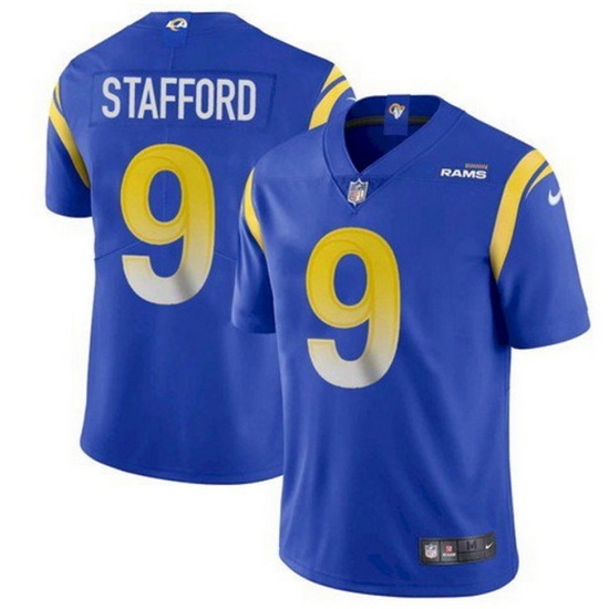 Youth Los Angeles Rams 9 Matthew Stafford Royal Vapor Untouchable Limited Stitched Jersey Youth Los Angeles Rams 9 Matthew Stafford Royal Vapor Untouchable Limited Stitched Jersey