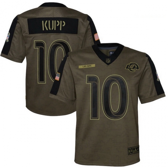 Youth Los Angeles Rams Cooper Kupp Nike Olive 2021 Salute To Service Game Jersey Youth Los Angeles Rams Cooper Kupp Nike Olive 2021 Salute To Service Game Jersey