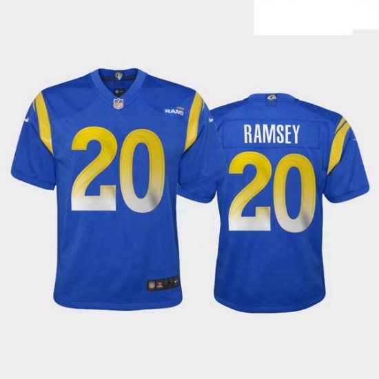 Youth Los Angeles Rams Jalen Ramsey 2020 Vapor Limited Jersey Royal Youth Los Angeles Rams Jalen Ramsey 2020 Vapor Limited Jersey Royal