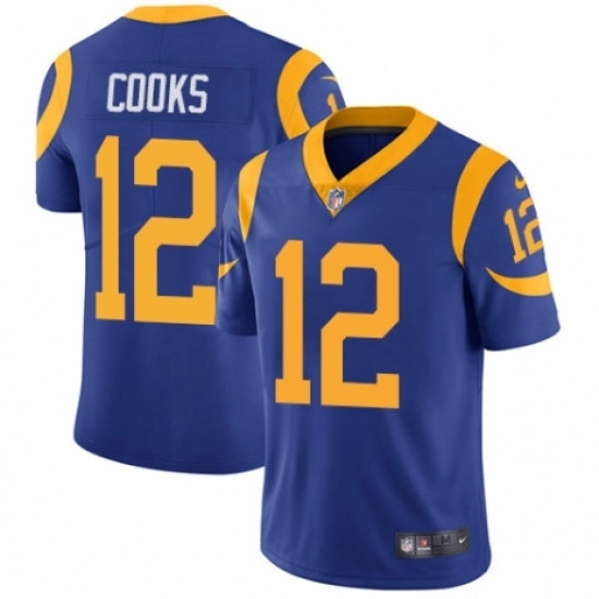 Youth Nike Los Angeles Rams 12 Brandin Cooks Royal Blue Alternate Vapor Untouchable Limited Player NFL Jersey Youth Nike Los Angeles Rams 12 Brandin Cooks Royal Blue Alternate Vapor Untouchable Limited Player NFL Jersey