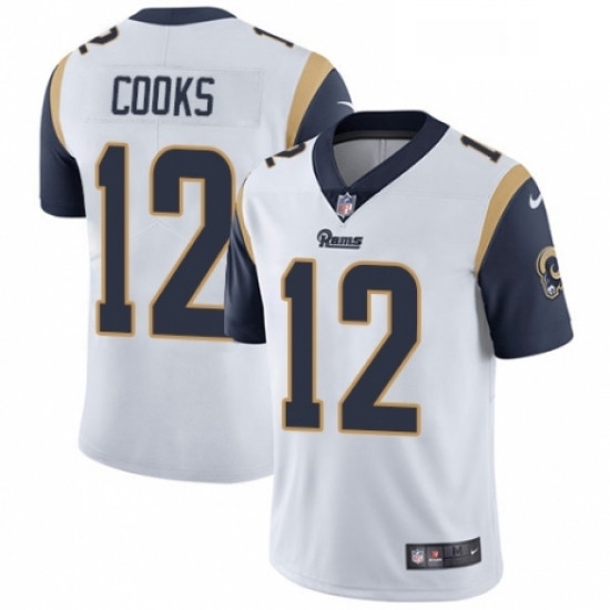 Youth Nike Los Angeles Rams 12 Brandin Cooks White Vapor Untouchable Limited Player NFL Jersey Youth Nike Los Angeles Rams 12 Brandin Cooks White Vapor Untouchable Limited Player NFL Jersey