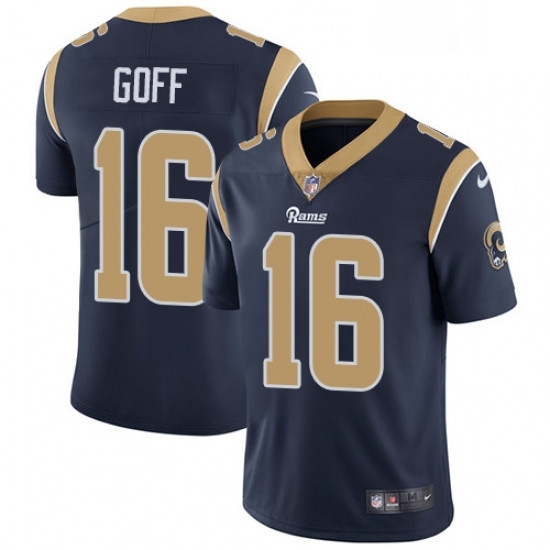 Youth Nike Los Angeles Rams 16 Jared Goff Navy Blue Team Color Vapor Untouchable Limited Player NFL Jersey Youth Nike Los Angeles Rams 16 Jared Goff Navy Blue Team Color Vapor Untouchable Limited Player NFL Jersey