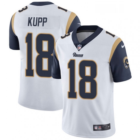 Youth Nike Los Angeles Rams 18 Cooper Kupp White Vapor Untouchable Limited Player NFL Jersey Youth Nike Los Angeles Rams 18 Cooper Kupp White Vapor Untouchable Limited Player NFL Jersey