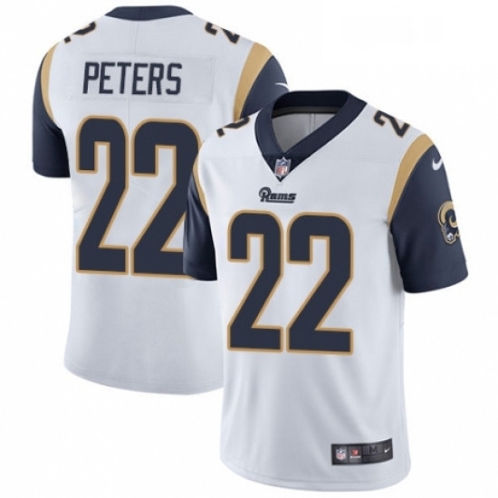 Youth Nike Los Angeles Rams 22 Marcus Peters White Vapor Untouchable Limited Player NFL Jersey Youth Nike Los Angeles Rams 22 Marcus Peters White Vapor Untouchable Limited Player NFL Jersey