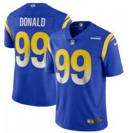 Youth Nike Los Angeles Rams 99 Aaron Donald Royal 2020 New Vapor Untouchable Limited Jersey Youth Nike Los Angeles Rams 99 Aaron Donald Royal 2020 New Vapor Untouchable Limited Jersey