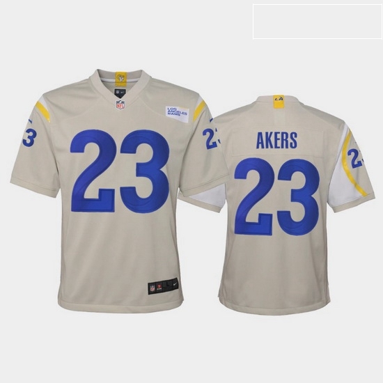 Youth Nike Rams 23 Cam Akers Bone Vapor Limited Jersey Youth Nike Rams 23 Cam Akers Bone Vapor Limited Jersey