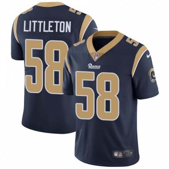 Youth Nike Rams 58 Cory Littleton Navy Blue Team Color Stitched NFL Vapor Untouchable Limited Jersey Youth Nike Rams 58 Cory Littleton Navy Blue Team Color Stitched NFL Vapor Untouchable Limited Jersey