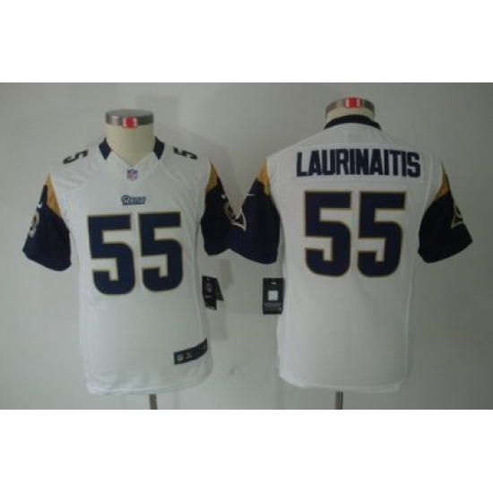 Youth Nike Youth St. Louis Rams #55 James Laurinaitis White Limited Jerseys Youth Nike Youth St. Louis Rams #55 James Laurinaitis White Limited Jerseys