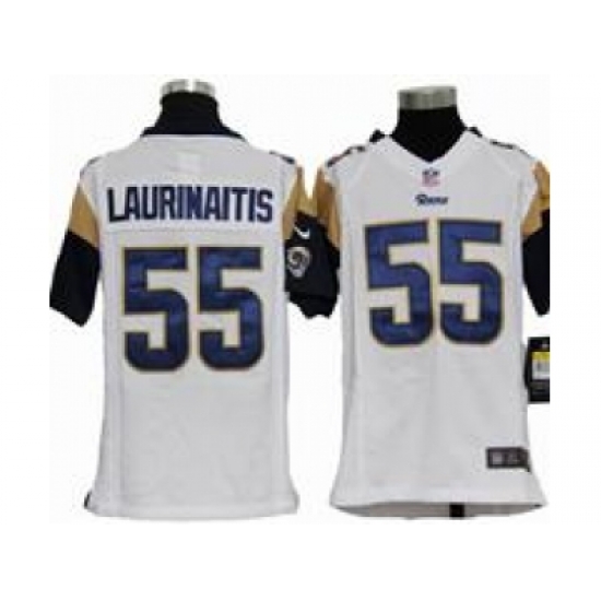 Youth Nike Youth St. Louis Rams #55 James Laurinaitis white jerseys Youth Nike Youth St. Louis Rams #55 James Laurinaitis white jerseys