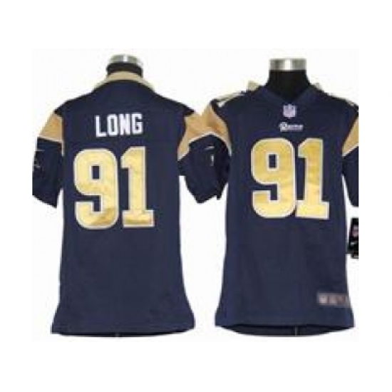 Youth Nike Youth St. Louis Rams #91 Chris Long Blue jerseys Youth Nike Youth St. Louis Rams #91 Chris Long Blue jerseys