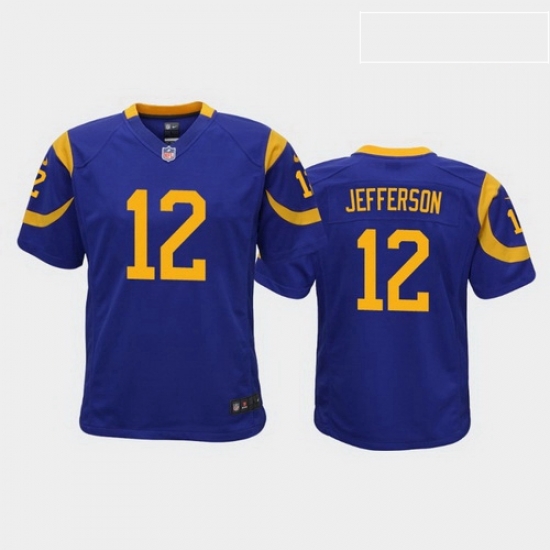 youth van jefferson los angeles rams royal game jersey youth van jefferson los angeles rams royal game jersey