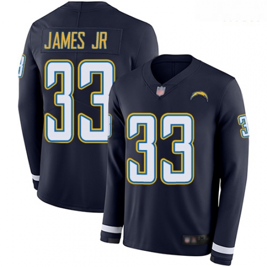 Chargers 33 Derwin James Jr Navy Blue Team Color Men Stitched Football Limited Therma Long Sleeve Jersey Chargers 33 Derwin James Jr Navy Blue Team Color Men Stitched Football Limited Therma Long Sleeve Jersey