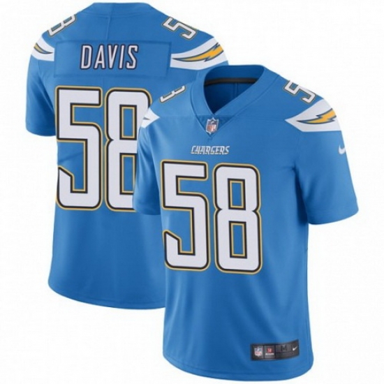 Chargers 58 Thomas Davis Light Blue Vapor Untouchable Limited Jesrey Chargers 58 Thomas Davis Light Blue Vapor Untouchable Limited Jesrey