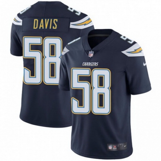 Chargers 58 Thomas Davis Navy Vapor Untouchable Limited Jesrey Chargers 58 Thomas Davis Navy Vapor Untouchable Limited Jesrey
