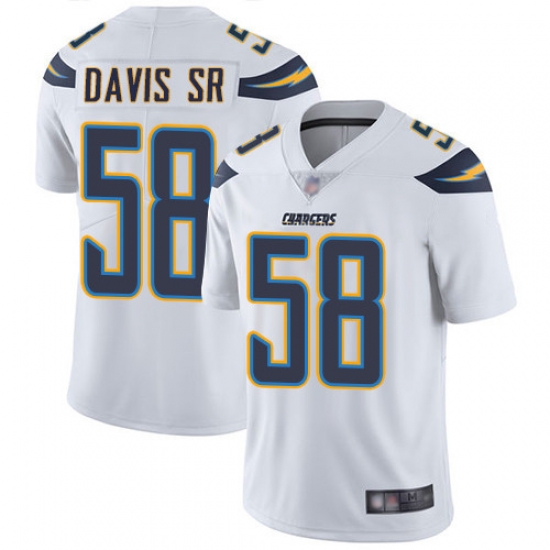 Chargers 58 Thomas Davis Sr White Mens Stitched Football Vapor Untouchable Limited Jersey Chargers 58 Thomas Davis Sr White Mens Stitched Football Vapor Untouchable Limited Jersey