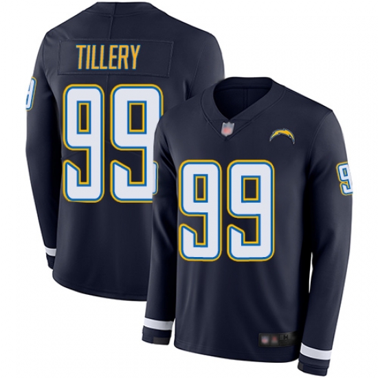 Chargers 99 Jerry Tillery Navy Blue Team Color Men Stitched Football Limited Therma Long Sleeve Jersey Chargers 99 Jerry Tillery Navy Blue Team Color Men Stitched Football Limited Therma Long Sleeve Jersey