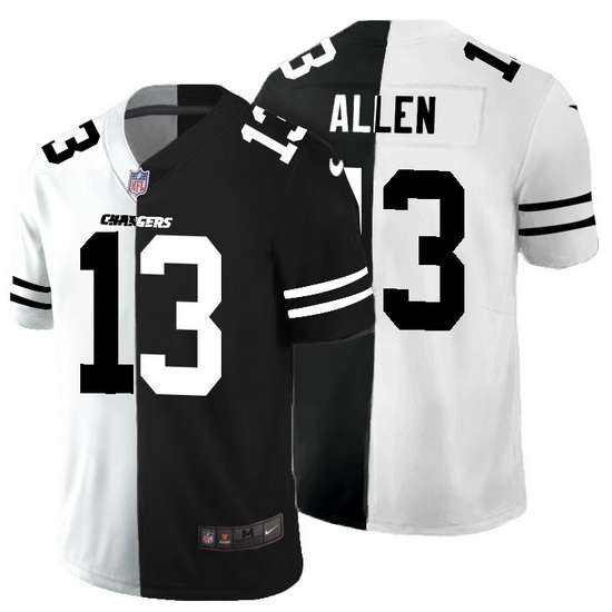 Los Angeles Chargers 13 Keenan Allen Men Black V White Peace Split Nike Vapor Untouchable Limited NFL Jersey Los Angeles Chargers 13 Keenan Allen Men Black V White Peace Split Nike Vapor Untouchable Limited NFL Jersey