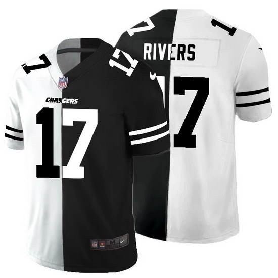 Los Angeles Chargers 17 Philip Rivers Men Black V White Peace Split Nike Vapor Untouchable Limited NFL Jersey Los Angeles Chargers 17 Philip Rivers Men Black V White Peace Split Nike Vapor Untouchable Limited NFL Jersey