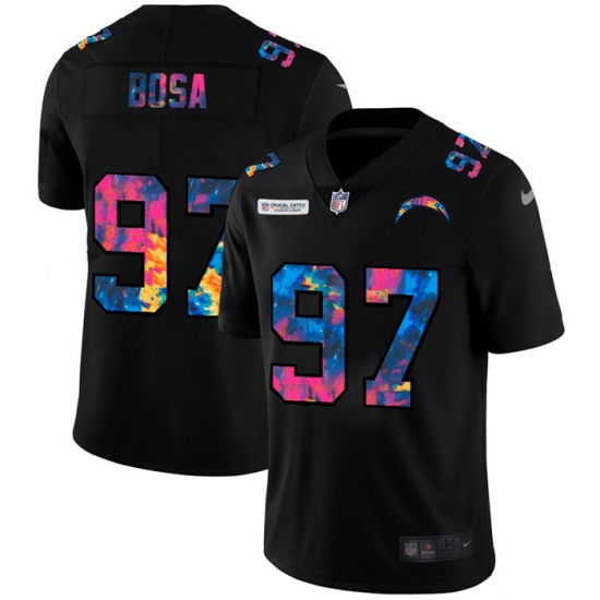 Los Angeles Chargers 97 Joey Bosa Men Nike Multi Color Black 2020 NFL Crucial Catch Vapor Untouchable Limited Jersey Los Angeles Chargers 97 Joey Bosa Men Nike Multi Color Black 2020 NFL Crucial Catch Vapor Untouchable Limited Jersey