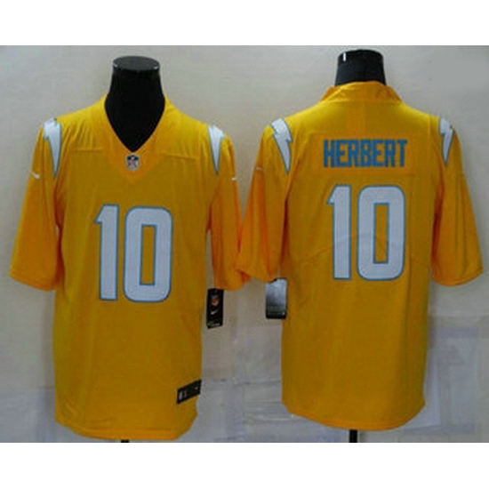 Men Los Angeles Chargers 10 Justin Herbert Gold 2021 Inverted Legend Stitched NFL Nike Limited Jersey Men Los Angeles Chargers 10 Justin Herbert Gold 2021 Inverted Legend Stitched NFL Nike Limited Jersey