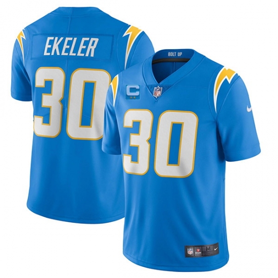 Men Los Angeles Chargers 2022 #30 Austin Ekeler Blue With 2-star C Patch Vapor Untouchable Limited Stitched NFL Jersey Men Los Angeles Chargers 2022 #30 Austin Ekeler Blue With 2-star C Patch Vapor Untouchable Limited Stitched NFL Jersey