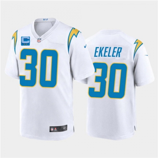 Men Los Angeles Chargers 2022 #30 Austin Ekeler White With 2-star C Patch Vapor Untouchable Limited Stitched NFL Jersey Men Los Angeles Chargers 2022 #30 Austin Ekeler White With 2-star C Patch Vapor Untouchable Limited Stitched NFL Jersey