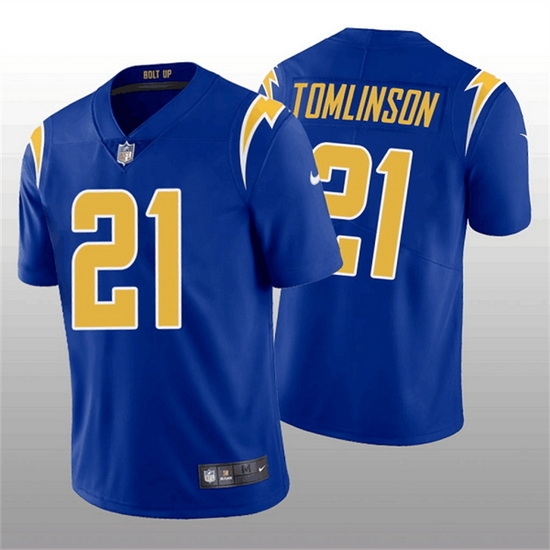 Men Los Angeles Chargers 21 LaDainian Tomlinson Royal Vapor Untouchable Limited Stitched Jersey Men Los Angeles Chargers 21 LaDainian Tomlinson Royal Vapor Untouchable Limited Stitched Jersey